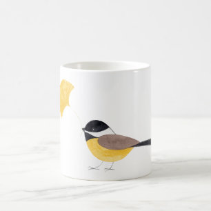 Schwarze Chickadee-Tasse Kaffeetasse