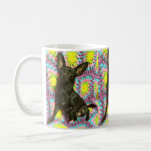 Schwarze Chihuahua Kaffeetasse