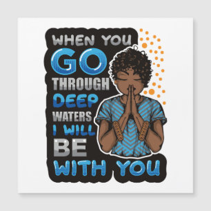 Schwarze christliche Melanin-Liebe Magnetkarte