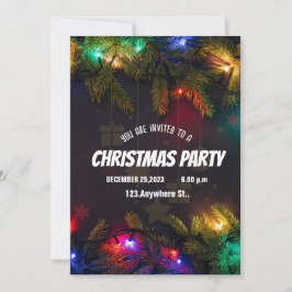 SCHWARZE CHRISTMAS - Einladung