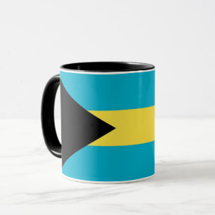 Schwarze Combo-Tasse mit Flagge der Bahamas Tasse