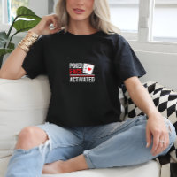 Schwarze Coole Frauen Poker drucken