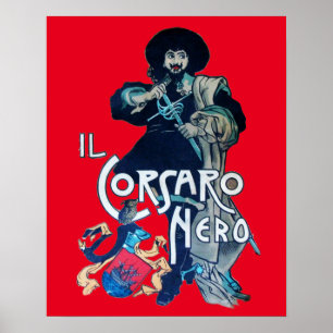 SCHWARZE CORSAIR rot Poster
