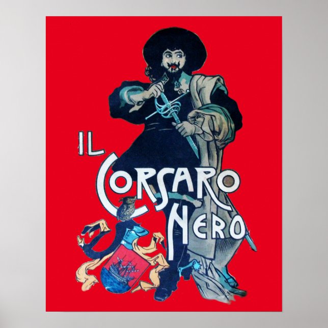 SCHWARZE CORSAIR rot Poster (Vorne)