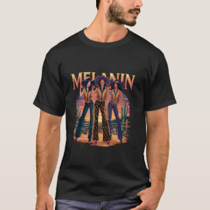Schwarze Cowgirl Western Rodeo Melanin Geschichte T-Shirt