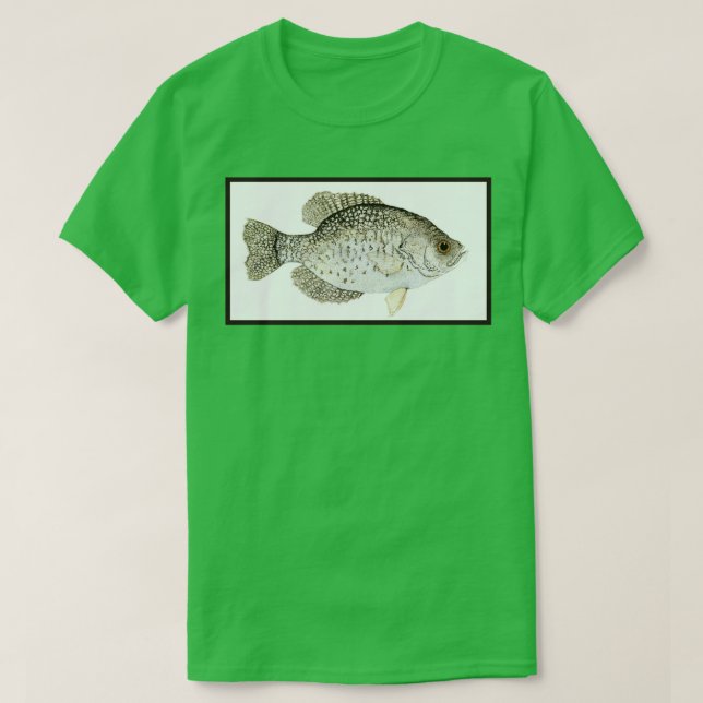 Schwarze Crappie T-Shirt (Design vorne)