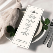 Schwarze Creme Elfenbein elegante klassische Hochz