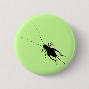 Schwarze Cricket Button