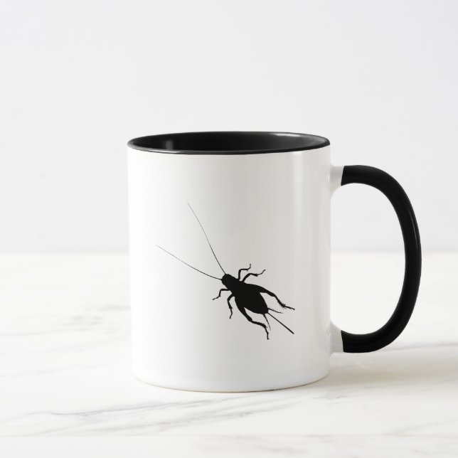 Schwarze Cricket Tasse (Rechts)