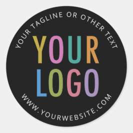 Schwarze Custom Stickers Firmenlogo Klein Mindestm