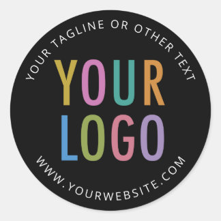 Schwarze Custom Stickers Firmenlogo Klein Mindestm