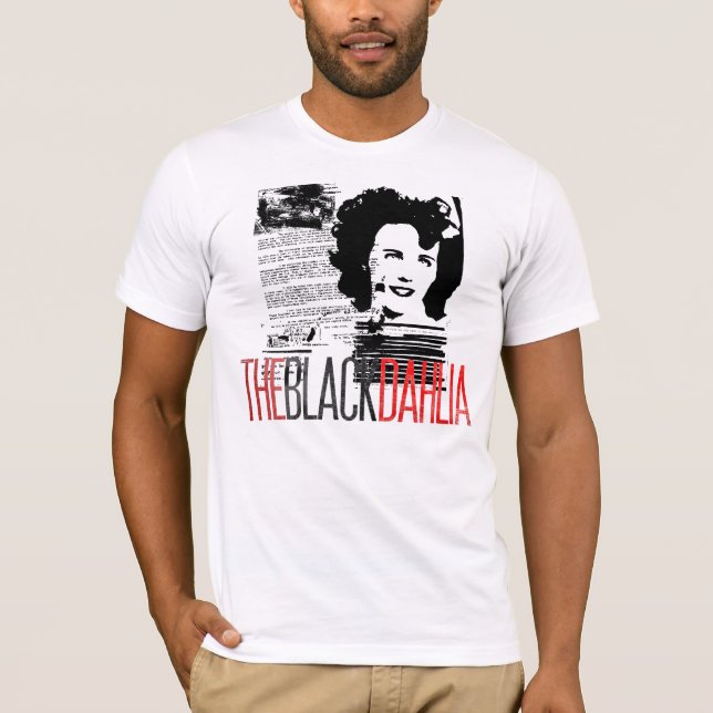 Schwarze Dahlie T-Shirt (Vorderseite)