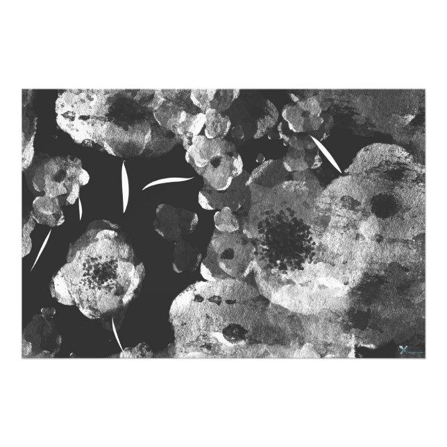 SCHWARZE DAHLIEN FOTODRUCK (Vorne)