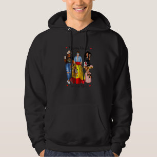 Schwarze Damen Mexican Damen Halbmexikanisch Spani Hoodie