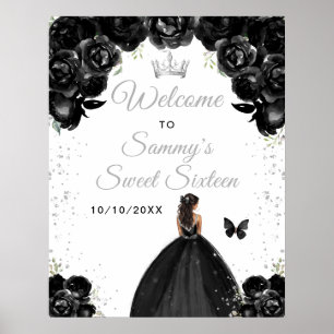 Schwarze Dark Skin Prinzessin Sweet Sixteen Willko Poster