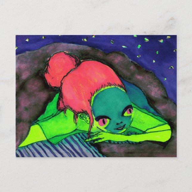 Schwarze Decke 1 Postkarte (Vorderseite)