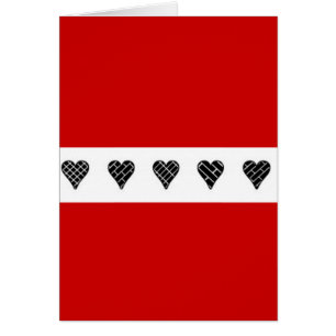 Schwarze dekorative Herzen