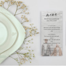 Schwarze Delikatkalligraphie Elegantes Foto Hochze