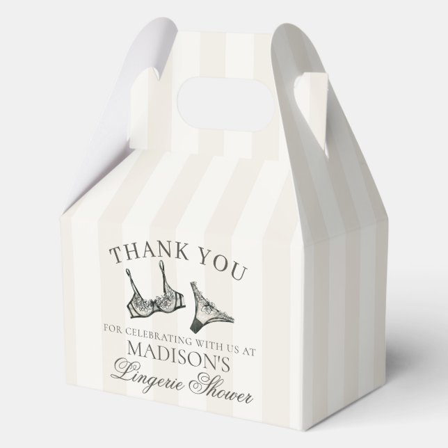 Schwarze Dessous Dusche Junggesellinnenabschied Gi Geschenkschachtel (Vorderseite)
