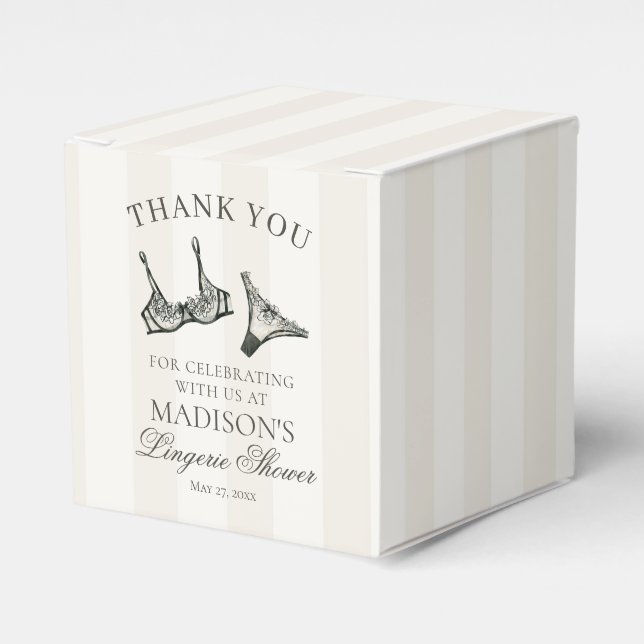 Schwarze Dessous Junggesellinnen-Abschied Bridal S Geschenkschachtel (Vorderseite)