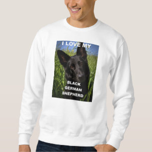 schwarze deutsche Schäferhund-Liebe w Bild Sweatshirt