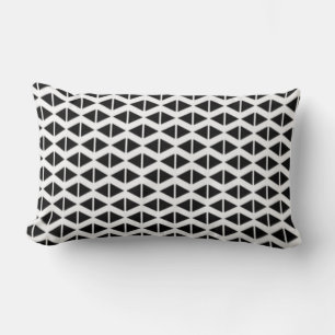Schwarze Diamanten Abstrakter Druck Minimalistisch Lendenkissen
