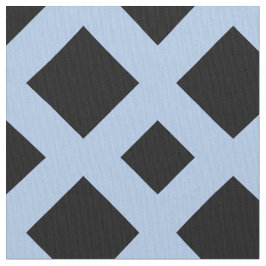 Schwarze Diamanten auf hellblauem geometrischem Stoff