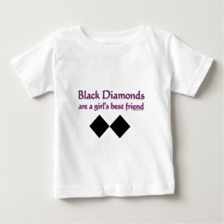Schwarze Diamanten sind ein Mädchenbeste Freundin Baby T-shirt