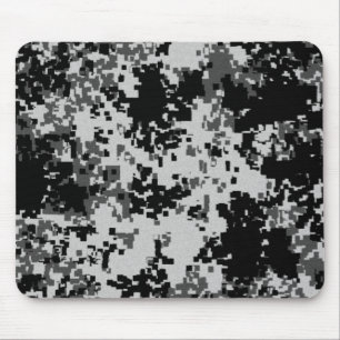 Schwarze Digital-Tarnungs-Mausunterlage Mousepad