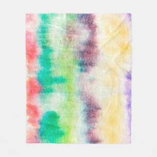 Schwarze Dirty Art Farbe. Shibori-Muster. Rosa Pin Fleecedecke