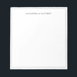 Schwarze Doppelgrenznamen Notizblock<br><div class="desc">Editor für schwarze Doppelgrenzenkopfpunkte</div>