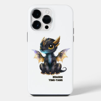 Schwarze Drachen Gestaltung iPhone 14 Pro Max Hülle