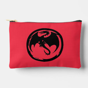Schwarze Drachen-Koralle kleine Accessoire-Tasche Zubehörtasche