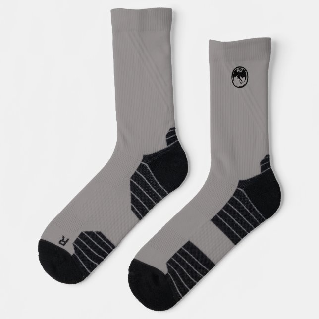 Schwarze Drachengraue Hochleistungssocken Socken (Links)