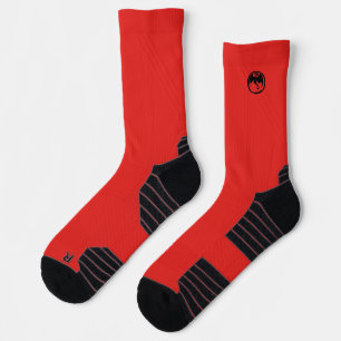 Schwarze Drachenrote Hochleistungssocken Socken