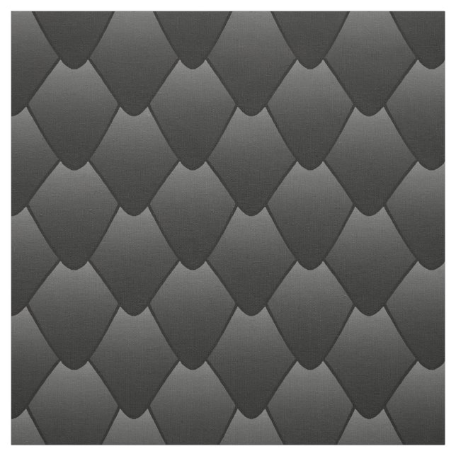 Schwarze Drachenskala Stoff (Muster)