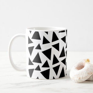 Schwarze Dreiecke Kaffeetasse