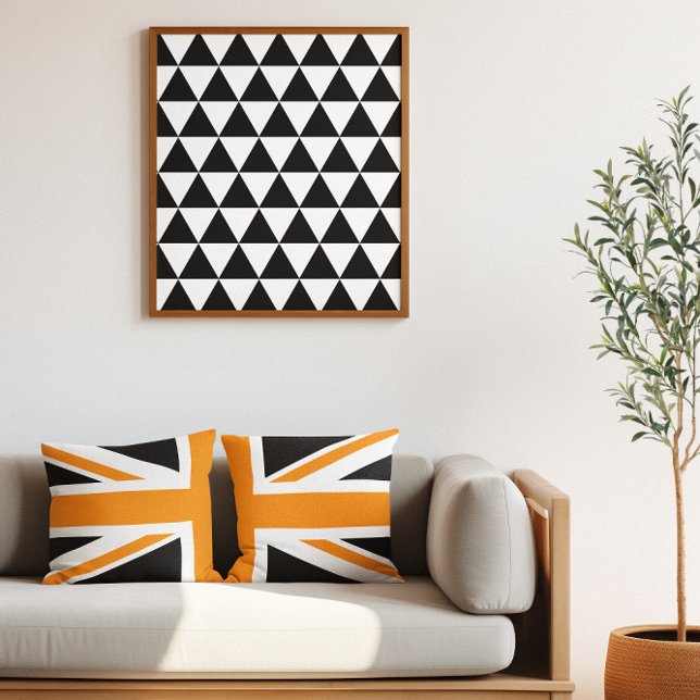 Schwarze Dreiecke Poster (Black Triangles Poster)