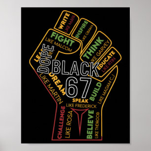 Schwarze Droge 67 Schwarze Geschichte Monat Sechs Poster