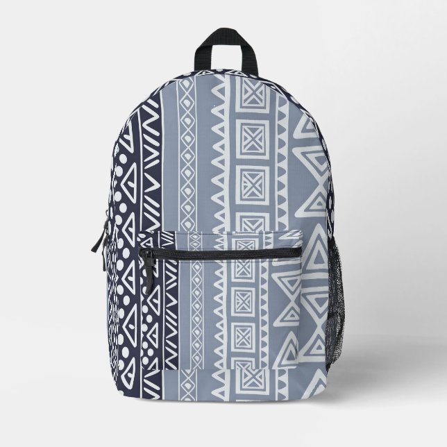 Schwarze Druckausschnitt Nähtasche Bedruckter Rucksack (Vorderseite)