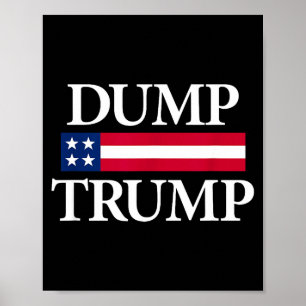 Schwarze "Dump Trump" Shirts Unisex moderne politi Poster
