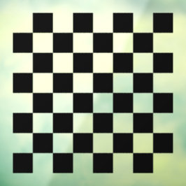 Schwarze durchsichtige Schachbrett-Spiel-Tischfoli Fensteraufkleber