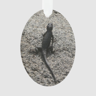 Schwarze Eidechse Ornament