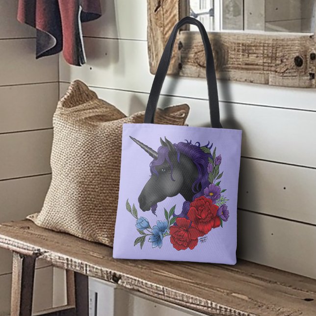 Schwarze Einhorn-Blume Lila (Von Creator hochgeladen)