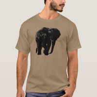 Schwarze Elefant-Silhouette