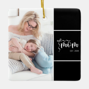 Schwarze Elegante Mutter Gegründet Bogen Foto Hinz Keramikornament