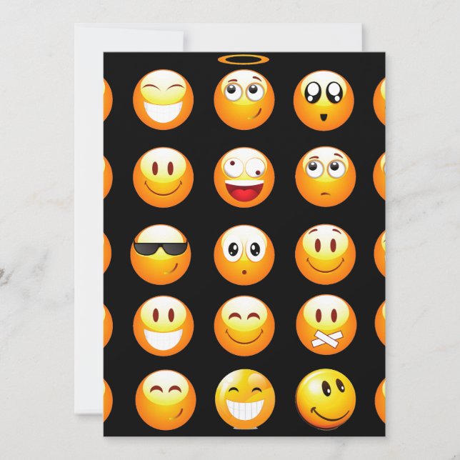 Schwarze Emojis (Vorderseite)