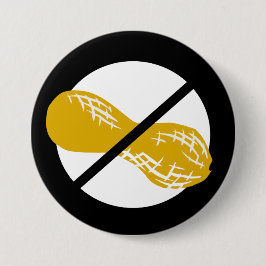 Schwarze Erdnuss-freie Nuss-Allergie-Kinder Button