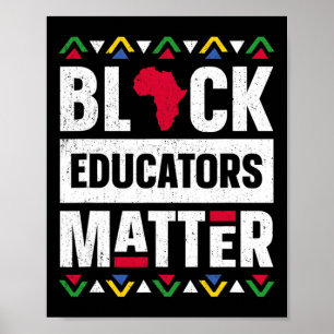 Schwarze Erzieher Problem Geschichte Monat Afrika  Poster