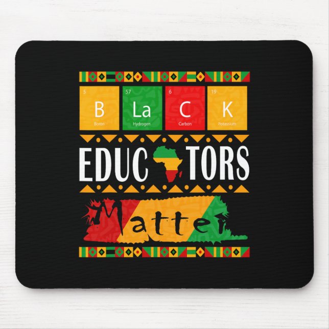 Schwarze Erzieher Problem Schwarze Geschichte Mona Mousepad (Vorne)
